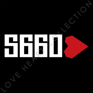 S660 ハートステッカー ホワイト 1枚　LOVE HEART COLLECTION　エスロクロクマル JW5 ステッカー デカール 切り文字 新品 未使用 送料無料