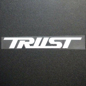 新品・未使用☆TRUST トラスト カッティングステッカー 1枚 ホワイト 縦28mm×横200mm |ロゴ|デカール|切り文字|切文字|送料無料|匿名配送