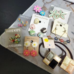 ピアス アクセサリー ヘアゴム セット