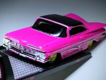  マイスト / '57 シボレー フラットベッド & '59シボレー コインパラ SS / ローライダー / 1/64サイズ/ 積載車/ jada 1/64 /グリーンライト_画像5