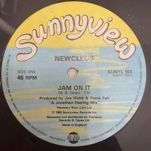 Newcleus / Jam On It 12インチ レコード electro funk rap hiphop old school breakin