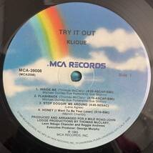 Klique / Try It Out レコード LP usオリジナル disco soul funk boogie ダンクラ 1983_画像3