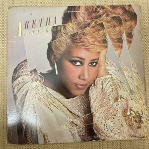 Aretha Franklin / Get It Right LP US盤 レコード Disco Soul Funk Boogie ダンクラ 1983 luther vandross marcus miller アレサ