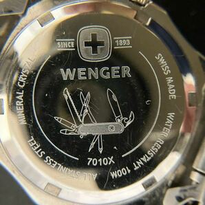 WENGERクォーツ 腕時計 可動 ユニセックスホワイト文字盤の画像3