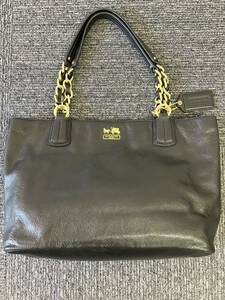 COACH レザー トートバッグ ブラック 未使用品