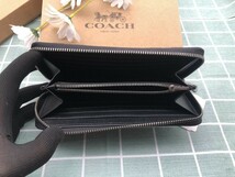 コーチ COACH 財布 長財布 新品未使用 ブラック メンズ レディース レザー ウォレット プレゼント キャンバス ブランド A211_画像10