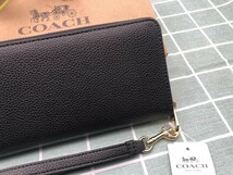 COACH コーチ 財布 長財布 ギフト プレゼント ブランド 小銭入れあり 新品 未使用 メンズ レディース レザー キャンバス ウォレット A215_画像8