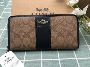 COACH コーチ 財布 長財布 プレゼント 贈り物 メンズ　レディース レザー ウォレット 新品 ブランド ロゴ シグネチャー ギフト C023