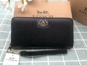 COACH コーチ 財布 長財布 メンズ レディース プレゼント 小銭入れあり ギフト 新品 未使用 ロゴ シグネチャー レザー ウォレット C203