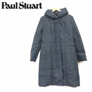 N2428-F-N◆ 美品 ◆ Paul Stuart ポールスチュアート ダウンコート ジャケット ◆ size6 ポリエステル100 ブラック 古着 メンズ 秋冬