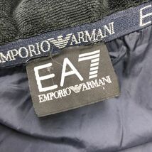 N2423-F-N◆ EA7 イーエーセブン エンポリオアルマーニ ダウンジャケット パーカー フーディ ◆ sizeS ポリエステル ブルー 古着 メンズ_画像8