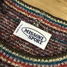 D832-M◆イタリア製◆美品◆MISSONI ミッソーニ ニット セーター ◆size４２ ウール ナイロン アクリル 総柄 秋冬_画像7