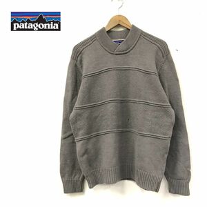 D550-N◆ patagonia パタゴニア 長袖セーター ニット 厚手 メンズ トップス ◆ ベージュ系 ミルクティー ウール系 アウトドア