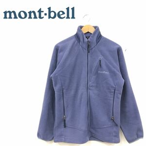 D840-R-N◆mont-bell モンベル ジップアップフリースジャケット◆サイズM メンズ 紳士 秋冬 ライトアウター アウトドア キャンプ ネイビー