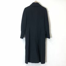 D1445-O-N◆良品◆ Paul Smith ポールスミス ウールコート カシミヤ混 ロング ステンカラー アウター◆size40 ブラック 黒_画像5