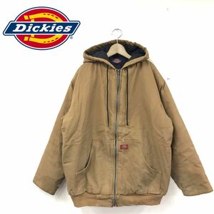 D1123-R-N◆Dickies ディッキーズ ワークジャケット◆サイズM メンズ 紳士 アウター 秋冬 ジップアップ フーディ ブルゾン ブラウン