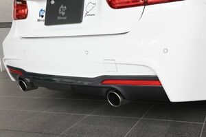 3Dデザイン BMW F30 / F31 3シリーズ Mスポーツ 335i用 リアディフューザー（デュアル2テール) カーボン 3108-23031 正規品 3D Design