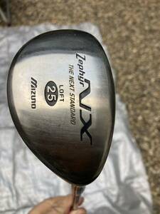 【中古ユーティリティ】MIZUNO Zephyr NX LOFT 25 FLEX SR 右利き用 ゴルフクラブ フレックス