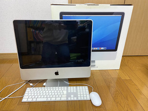 iMac 20inch Mid 2007 2.4GHz core2duo メモリ4GB OS:Snow Leopard新規インストール済み