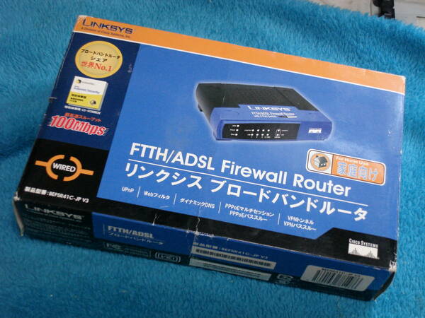 Cisco Systems Linksys FTTH/ADSL Firewall Router BEFSR41C-JP V3 送料無料