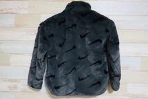 新品 定価15400円 130㎝ NIKE ナイキ スポーツウェア ジュニア フェイク ファー ジャケット Big Kids' Faux Fur Jacket DV3252_画像3