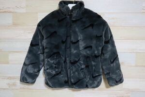 新品 定価15400円 130㎝ NIKE ナイキ スポーツウェア ジュニア フェイク ファー ジャケット Big Kids' Faux Fur Jacket DV3252