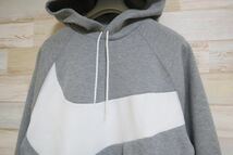 新品 2XLサイズ　NIKE ナイキ メンズ　テックフリース　ビッグスウッシュ　スウェットパーカー　TECH FLEECE グレー_画像3