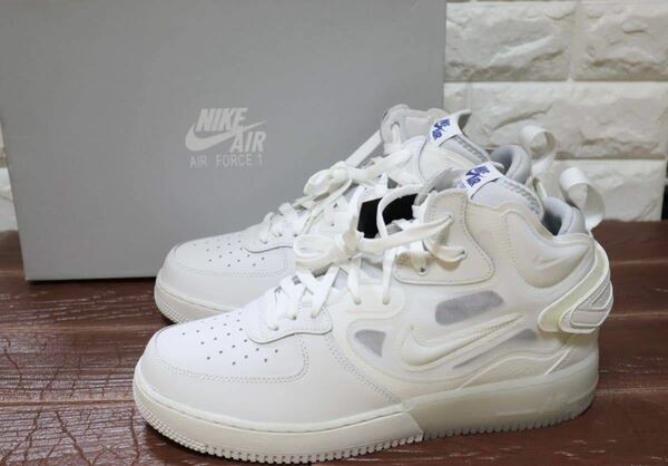 新品　28.5㎝　ナイキ　NIKE AIR FORCE 1 MID REACT エアフォース1 ミッド　リアクト　ホワイト　白　DQ1872-101