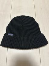 パタゴニア Patagonia ニットキャップ ブラック 黒 Fisherman's Rolled Beanie フィッシャーマンズ ロールド ビーニー ニット帽 _画像1