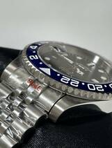  SEIKO/セイコー MOD GMTマスター カスタムウォッチ NH34 ペプシカラー ジュビリーブレス 腕時計_画像4
