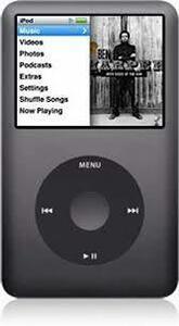 Music Player iPod Classic 第6世代 120GB ブラック プレーンホワイトボックス入り　(shin