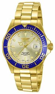 インヴィクタ Invicta Men's 14124 Pro Diver Gold Dial 18k Gold Ion-Plated S　(shin