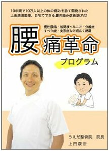 【上田式】腰痛改善法~1日5分から始める、自宅簡単エクササイズ~[DVD]★クッション・コルセット・椅子・ベルトで駄目だった方もOK!★　(shi