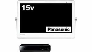 パナソニック 15V型 液晶 テレビ プライベート・ビエラ UN-15T7-W HDDレコーダー付 2017年モデル　(shin