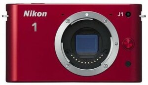 Nikon 1?j1?10.1?MP HDデジタルカメラボディのみ(レッド)　(shin