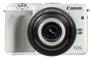 Canon ミラーレス一眼カメラ EOS M3(ホワイト)・クリエイティブマクロ レンズキット EOSM3WH-CMLK　(shin