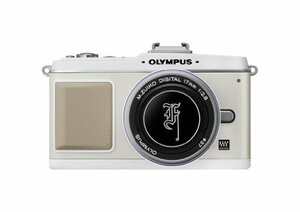 OLYMPUS マイクロ一眼 PEN E-P2 プレミアムキット ホワイト E-P2プレミアムキット-WHT　(shin