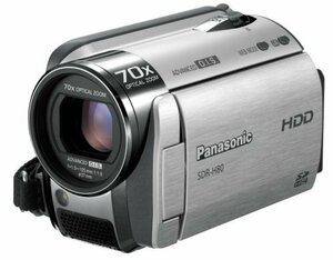 パナソニック SD/HDDビデオカメラ シルバー SDR-H80-S　(shin