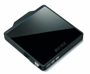 BUFFALO 再生ソフト付き USB2.0用 ポータブルDVDドライブ DVSM-PCS58U2-BK　(shin