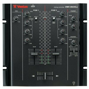 Vestax DJミキサー VMC-002XLu TUB オーディオインターフェイス内蔵 3バンドアイソレーター/XLR出力端子搭載　(shin
