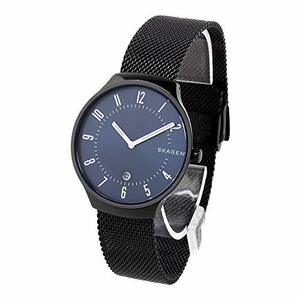 [スカーゲン]SKAGEN メンズ GRENEN グレーネン ネイビー文字盤 ブラック メッシュ ステンレス SKW6461 腕時計 [　(shin