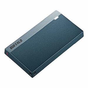 BUFFALO USB3．2(Gen1) 超小型ポータブルSSD(480GB) モスブルー SSD-PSM480U3-MB　(shin