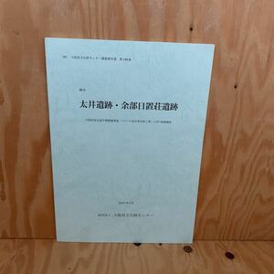 ☆さＣ‐181217レア〔太井遺跡・余部日置荘遺跡　堺市（財）大阪府文化財センター調査報告書　第199集　2010年3月〕