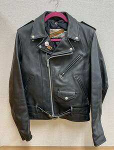 PERFECT[O by Schott 36 double rider's jacket *] black / black / leather jacket / leather jacket / Rider's /USA/ America made /A512-270