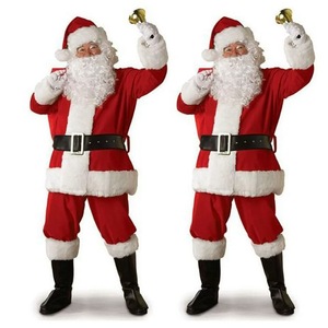 人気 クリスマス 衣装 サンタ コスプレ メンズ レディース サンタ服 ５点セッ コスチューム　コスプレ衣装 仮装 変身フリーサイズ
