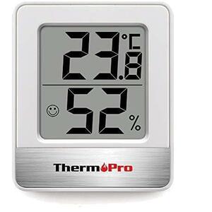 サーモプロ 湿度計 温度計 温湿度計 湿度計室内 大画面 コンパクト 顔マーク 壁掛け 卓上スタンド マグネット TP-49