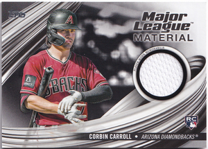 【コービン キャロル/Corbin Carroll】2023 Topps Update Series Material Jersey ジャージ Black /199 RC