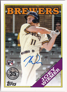 【ジョーイ ウィーマー/Joey Wiemer】2023 Topps Update Series Auto 直筆サイン RC