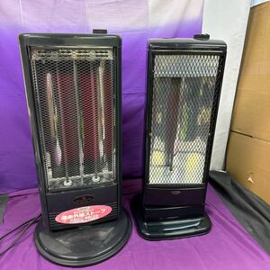 ◆中古 遠赤外線ヒーター 2点まとめ売り デンソー DZR-05FR 山善 KES-1200 電気ストーブ 電気ヒーター 暖房器具 132-52