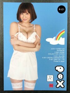 麻美 ゆま　ジューシーハニー EX RAINBOW　R-01　AV女優　セクシー女優 グラビア アイドル トレカ トレーディングカード 恵比寿マスカッツ